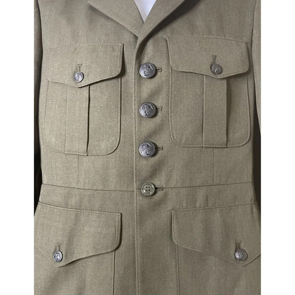 DSCP US Marine Corps Service Uniform‎ Size 39R Crown Clothing Company USA Green - Picture 3 of 11